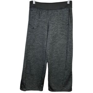 Under Armour ColdGear Women's Gray‎ Heathered Wide Leg Crop Lounge Pants